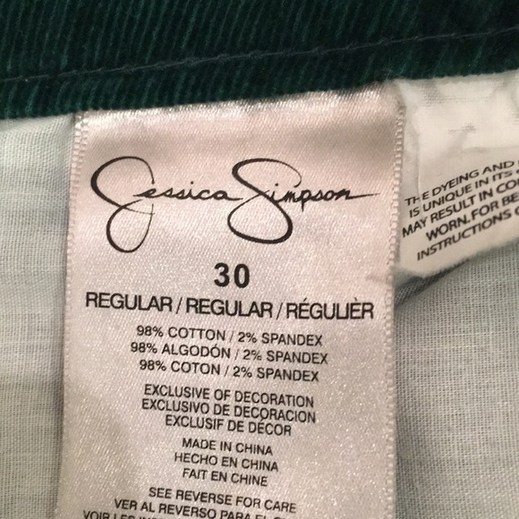 Jessica Simpson Corduroy Pants Size 30 - Picture 3 of 10